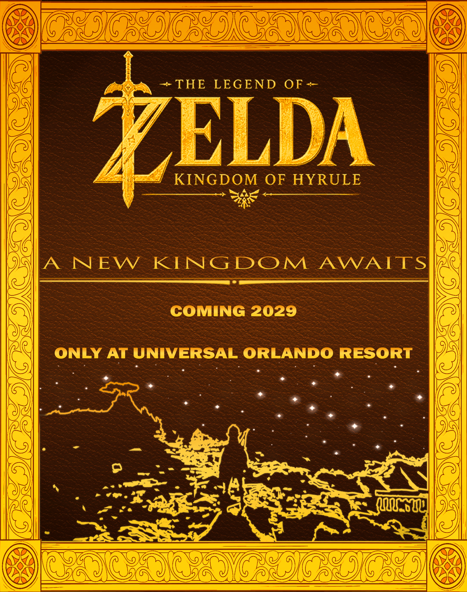 The Legend of Zelda Land - Graphic Design Concept